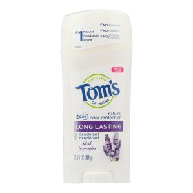 Tom's Of Maine Natural Long-lasting Deodorant Wild Lavender - 2.25 Oz - Case Of 6