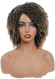 Amazon Braided Faux Locs Dreadlocks Wig (Color: yellow)