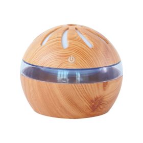 Windmill Humidifier Large Capacity Aroma Diffuser Aroma Diffuser Household Aroma Diffuser Usb (Option: Light brown)