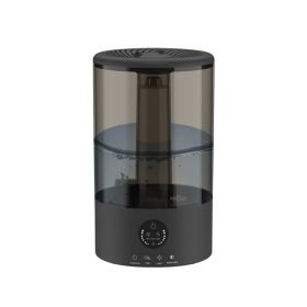 Top Fill Cool Mist Humidifier 3L Remote Control 7 Colors For Mini Humidifier (Option: Black-CN)