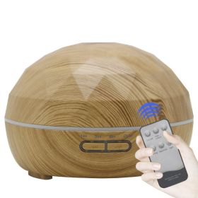 Ultrasonic aroma diffuser mute colorful night light (Option: Wood grain-UK WiFi)
