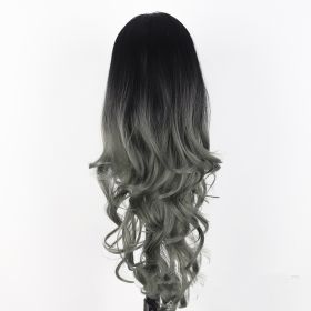 The New Rose Net Wig Is Thin And Straight With Long Curls (Color: BLACK)