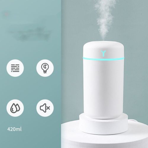 Portable Rechargeable Seven-color Silent Aromatherapy Car Humidifier