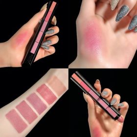 Velvet Matte Lipstick Moisturizing Non-fading Five-in-one Lipstick Combination Set (Color: PINK)