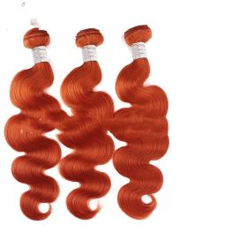 Real Hair Curtain Block Orange Europe And America (Option: Orange-18inch)
